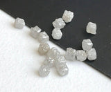 2-3mm White Grey Diamond Rough Cubes For Jewelry (2Pcs To 10Pcs Options)
