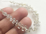 2.5x3-3x3.5mm Rare Clear White Tear Drops Beads For Jewelry (2Pc To 10Pcs )