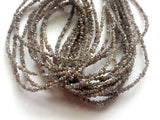 2-3mm Light Brown Rough Beads,Natural Diamond For Necklace (4IN To 16IN Options)