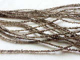 2-3mm Light Brown Rough Beads,Natural Diamond For Necklace (4IN To 16IN Options)