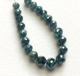 3.5-5mm Blue Faceted Diamond Balls Sparkling Blue Faceted Diamond Beads