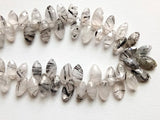 5x9-7.5x14 mm Rutile Quartz Marquise Beads, Rutile Faceted Marquise, Rutile