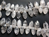 5x9-7.5x14 mm Rutile Quartz Marquise Beads, Rutile Faceted Marquise, Rutile