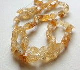 5-10 mm Raw Citrine Beads, Loose Rough Citrine Gems, Citrine Rough Nuggets