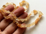 5-10 mm Raw Citrine Beads, Loose Rough Citrine Gems, Citrine Rough Nuggets