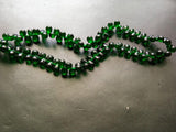 5x7 mm Green Crystal Quartz Faceted Teardrops, Chrome Diopside Color Crystal