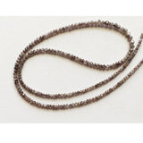 2mm-3mm Champagne Faceted Sparkling Diamonds, Light Brown Faceted Diamond Beads