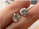 10mm Cubic Zirconia, Loose Round Zircon, Faceted Zirconia, Sparkling Clear