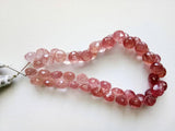 7.5 mm Strawberry Quartz Faceted Onion Bead, Strawberry Pink Beads Briolette