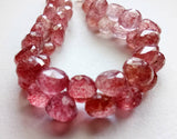 7.5 mm Strawberry Quartz Faceted Onion Bead, Strawberry Pink Beads Briolette