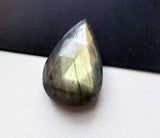 17x25mm Labradorite Pear Rose Cut Flat Back Cabochon, Ring Size Pear Faceted