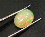 7.2x9.2mm Huge Plain Oval Ethiopian Opal Cabochon, Flat Back Oval Ethiopian Opal