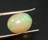 7.2x9.2mm Huge Plain Oval Ethiopian Opal Cabochon, Flat Back Oval Ethiopian Opal