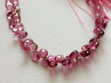 4.5-5mm Pink Tourmaline Faceted Hearts, Pink Tourmaline Heart Beads, Pink