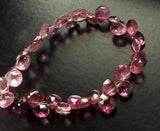 4.5-5mm Pink Tourmaline Faceted Hearts, Pink Tourmaline Heart Beads, Pink