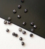 2.5mm Black Round Diamonds Conflict Free Diamond For Jewelry (10Pc To 100Pc)