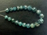 3.5-5mm Blue Faceted Diamond Balls Sparkling Blue Faceted Diamond Beads