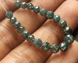 3.5-5mm Blue Faceted Diamond Balls Sparkling Blue Faceted Diamond Beads