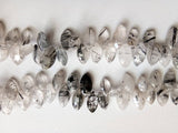 5x9-7.5x14 mm Rutile Quartz Marquise Beads, Rutile Faceted Marquise, Rutile