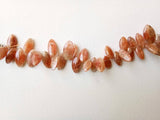 6x12 mm-8x14 mm Sunstone Marquise Beads, Natural Sunstone Beads, 30 Pieces