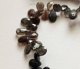 7x10 mm-7.512 mm Staurolite Faceted Pear, Staurolite Beads, Staurolite