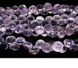 8 mm Pink Amethyst Micro Faceted Onion Briolettes, Pink Amethyst Onion, Pink