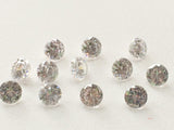 10mm Cubic Zirconia, Loose Round Zircon, Faceted Zirconia, Sparkling Clear