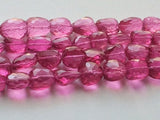 13-18 mm Pink Crystal Quartz, Hot Pink Coated Crystal Bead, Pink Faceted Tumble