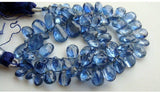 6x9 mm-7x10 mm Kyanite Faceted Pear, Blue Kyanite Faceted Pear Beads For Jewelry