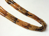 3.5mm Petro Tourmaline Faceted Rondelles, Natural Tourmaline Beads, Petro Vesso