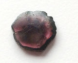 16x18mm Rare Watermelon Tourmaline Rough Slice, OOAK Watermelon Tourmaline Slice Pendant, Loose Tourmaline For Jewelry