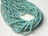 3.5-4mm Larimar Faceted Rondelle Beads, Natural Larimar Beads, Original Larimar