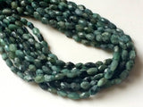 9-10mm Emerald Faceted Oval Bead, Natural Emerald Oval Nuggets, 13 Inch Emerald