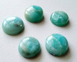 12-13mm Larimar Plain Round Cabochons, Original Larimar Smooth Round Flat Back