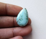 13.8x22 Larimar Plain Pear Cabochons, Original Larimar Smooth Pear Flat Back