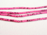 1.5-2.5 mm Afghanistan Turquoise Bead, 12 Inches Pink Tube Rondelles For Jewelry