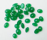 4x6mm - 6x8mm Green Onyx Oval Cut Stone, Green Onyx Faceted Oval Stone