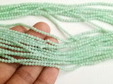 2.5mm Green Opal Faceted Rondelle Bead, Green Opal Faceted Bead, Green Opal Bead