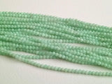 2.5mm Green Opal Faceted Rondelle Bead, Green Opal Faceted Bead, Green Opal Bead