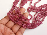 3-6 mm Pink Tourmaline Chips, Pink Tourmaline Bead, Pink Tourmaline For Necklace