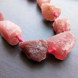 20-25 mm Raw Strawberry Quartz Stones, Huge Natural Loose Rough Gemstone, Raw