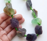 20-24 mm Raw Fluorite Nuggets, Natural Fluorite Rough Gems, Fluorite Rough Bead