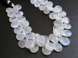 9x12 mm-10x14 mm Rainbow Moonstone Plain Pear Beads, 20 Pcs Natural Rainbow