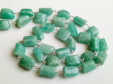 7-12mm Amazonite Rosary Chain Amazonite Facet Step Cut Tumbles Connector Rosary