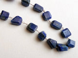 6-13mm Lapis Lazuli Rosary Lapis Lazuli Facet Step Cut Tumbles Connector Chains