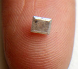 White Rectangle Shaped Diamond, 0.25 Ct 2.9x3.5mm Emerald Cut Diamond-PUSPD19