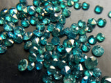 1mm  Blue Brilliant Cut Faceted Round Diamond For Jewelry ((20Pcs T0 100Pcs)