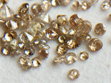 1mm Champagne Round Brilliant Cut Melee Loose Diamond For Jewelry(20Pc To 100Pc)