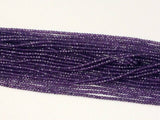 3mm Purple Amethyst Micro Faceted Rondelles, Purple Amethyst Rondelle, 13 Inches