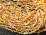 3-4 mm Fire Opal Chip Beads, Natural Yellow Fire Opal Beads, Natural Opal, Fire